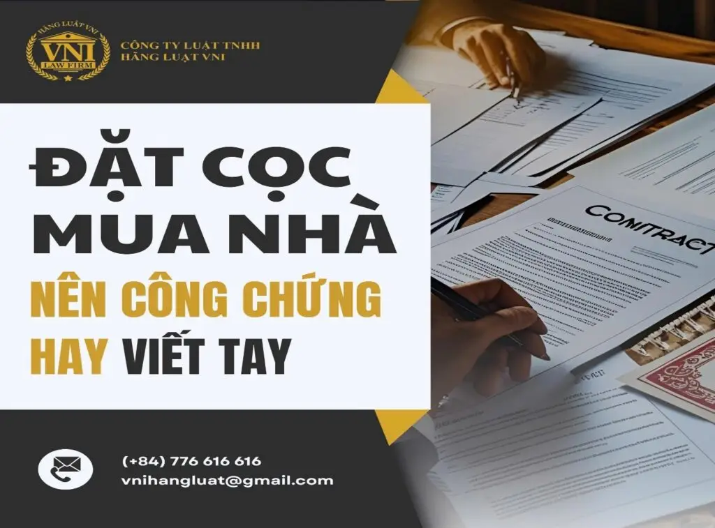 Khi đặt cọc mua nhà nên đặt cọc viết tay hay đặt cọc công chứng